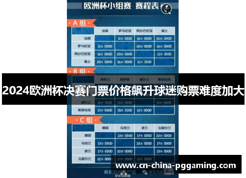 2024欧洲杯决赛门票价格飙升球迷购票难度加大